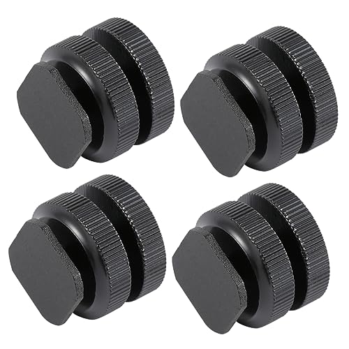 NUOBESTY 4Stücke Aluminium Legierung Hot Shoe Halterung Adapter für Blitz Stativ Schraubanschluss Kompatibel mit DSLR Digitalkamera Camcorder NUOBESTY 4Stücke Aluminium Legierung Hot Shoe Halterung Adapter für Blitz Stativ Schraubanschluss Kompatibel mit DSLR Digitalkamera Camcorder von NUOBESTY