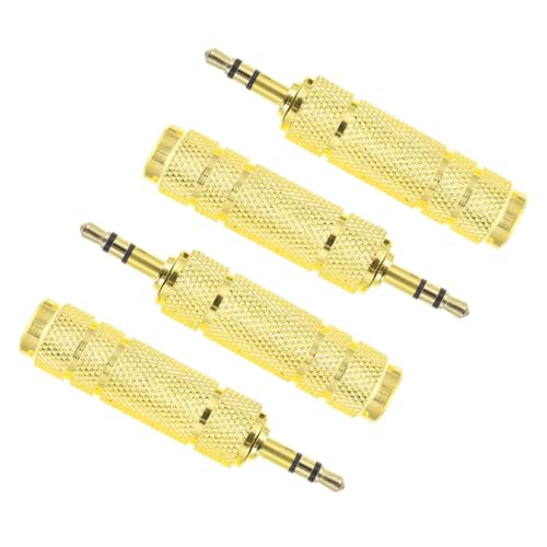 NUOBESTY 4Stücke Audioadapter Hochkompatibler Mikrofonanschluss Für Kopfhörer Audiogeräte Robuste Metallkonstruktion Für Mischpulte NUOBESTY 4Stücke Audioadapter Hochkompatibler Mikrofonanschluss Für Kopfhörer Audiogeräte Robuste Metallkonstruktion Für Mischpulte von NUOBESTY