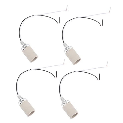 NUOBESTY 4Stücke Gewindelampe Halter Hochtemperaturbeständiger Metalllichtsteckdose Für Pendelleuchten Tischlampen Und Wandleuchten Für DIY Beleuchtungsprojekte NUOBESTY 4Stücke Gewindelampe Halter Hochtemperaturbeständiger Metalllichtsteckdose Für Pendelleuchten Tischlampen Und Wandleuchten Für DIY Beleuchtungsprojekte von NUOBESTY