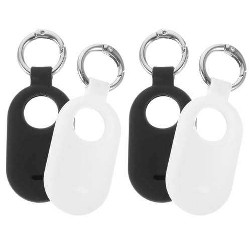 NUOBESTY 4Stücke Schutzhülle Für Smarttag Mit Handgurt Metallring Sturz Tracker Abdeckung von NUOBESTY