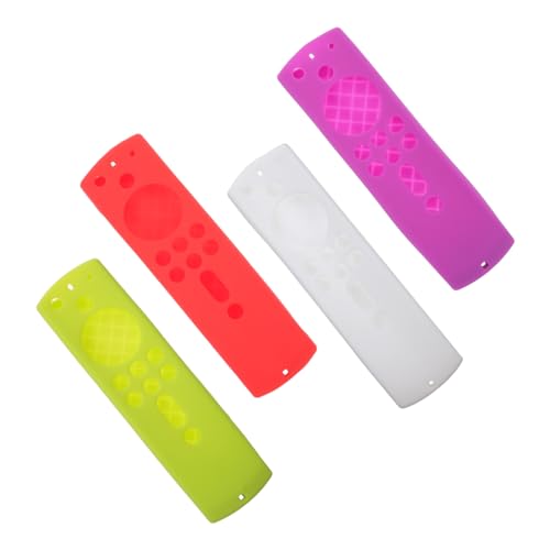 NUOBESTY 4Stücke Silikon Fernbedienungsabdeckung für Stick Farbenfrohe Schutzhülle Kompatibel mit Tv Fernbedienung Einfache Handhabung Langlebig Zuverlässig NUOBESTY 4Stücke Silikon Fernbedienungsabdeckung für Stick Farbenfrohe Schutzhülle Kompatibel mit Tv Fernbedienung Einfache Handhabung Langlebig Zuverlässig von NUOBESTY