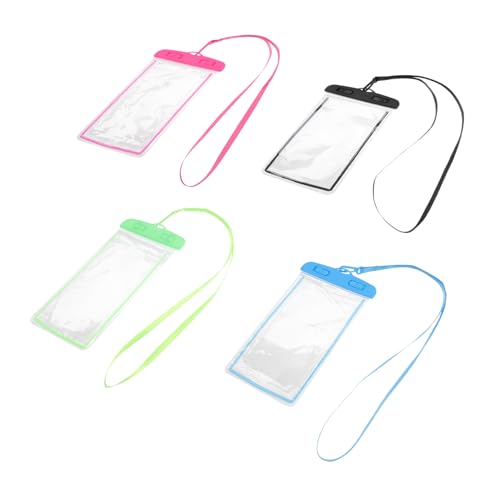 NUOBESTY 4Stücke Wasserdichter Handybeutel Universelle Smartphone Hülle für Unterwasseraktivitäten Transparent für Schwimmen Strand Bootsfahrten mit Sichtfenster NUOBESTY 4Stücke Wasserdichter Handybeutel Universelle Smartphone Hülle für Unterwasseraktivitäten Transparent für Schwimmen Strand Bootsfahrten mit Sichtfenster von NUOBESTY