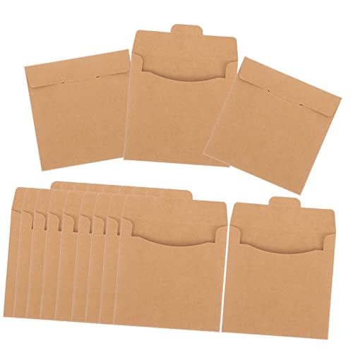 NUOBESTY 50Stücke Kraftpapier CD Hüllen Praktische Aufbewahrungstaschen für DVDs Schutz vor Kratzern für Zuhause CD Mailer NUOBESTY 50Stücke Kraftpapier CD Hüllen Praktische Aufbewahrungstaschen für DVDs Schutz vor Kratzern für Zuhause CD Mailer von NUOBESTY
