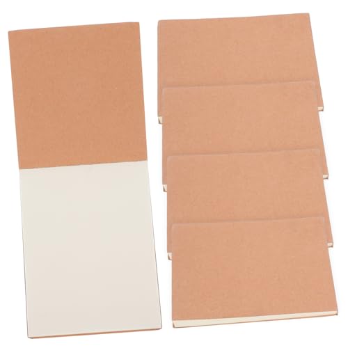 NUOBESTY 5St Leeres Rubbelpapier Lagerregal Präsentationsregal Markierungsstifte Notizblock aus Papier Notizblock für Bürobedarf tragbare Notizblöcke Leerer Papierblock Light Brown von NUOBESTY