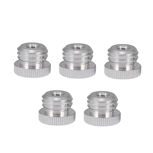 NUOBESTY 5Stücke Mikrofonständeradapter Aluminiumlegierung Stativ Schraube Stativzubehör Für Kameras Mikrofone von NUOBESTY