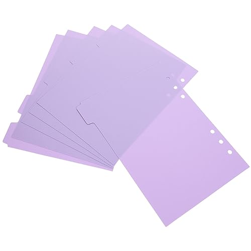 NUOBESTY 6 Stück 3-Ringe-Ordnerteiler A6-Kunststoff-Ordnerreiter Notebook-Trenner Fachregister-Trenner Einsteckbare Index-Seitenteiler Mehrfarbige Register Für Notizbücher NUOBESTY 6 Stück 3-Ringe-Ordnerteiler A6-Kunststoff-Ordnerreiter Notebook-Trenner Fachregister-Trenner Einsteckbare Index-Seitenteiler Mehrfarbige Register Für Notizbücher von NUOBESTY