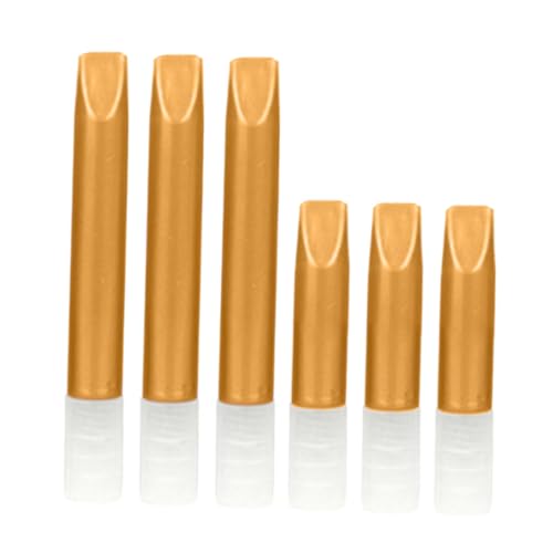 NUOBESTY 6 Stück Goldener Hakenstift Aquarellstift Für Pinsel Stifte Tragbarer Pinsel Wasserpinselstifte Für Aquarell Wasserstifte Zum Basteln Nadelmalstift Aquarell-hakenstift Acryl von NUOBESTY