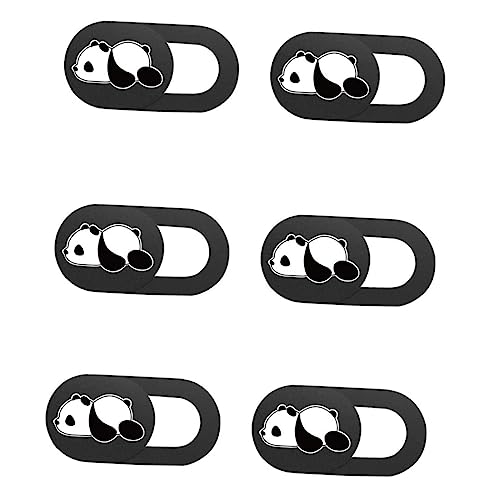 NUOBESTY 6 Stück Kameraabdeckung Laptop-Kamera Schutz für Laptop Kamera Abdeckung Tablet zubehör Abdeckung handykamera Aufkleber Handy-Webcam-Abdeckung Computer-Webcam-Abdeckung Abs Black von NUOBESTY