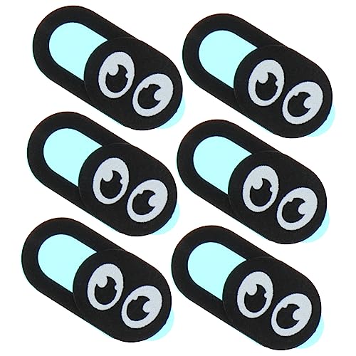 NUOBESTY 6 Stück Kameraabdeckung Schlank Laptop Gleiten Webcam-abdeckungsfolie Für Weiß Netz Webcam-abdeckfolie Für Tablet Objektiv-sichtschutzabdeckung Aufkleber Black Abs von NUOBESTY