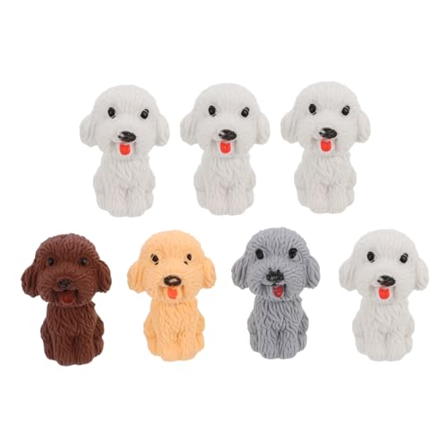 NUOBESTY 7 Stück Netter Hund Radiergummi Radoon Des Radiergummis Zeichnen Des Zubehörs Kreativer Süßer Radiergummi Radiergummis Für Schreibtischtiere Eraser Der Schulversorgung von NUOBESTY
