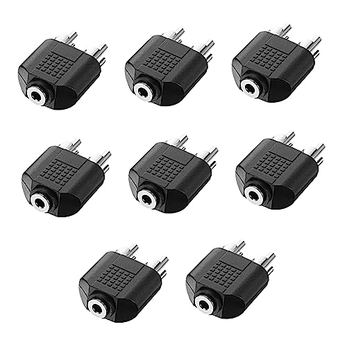NUOBESTY 8Stücke Female Zu Male Audio Splitter Adapter Y Splitter Für Stereo Jack Hochwertige Verbindung Für Lautsprecher Audio Geräte NUOBESTY 8Stücke Female Zu Male Audio Splitter Adapter Y Splitter Für Stereo Jack Hochwertige Verbindung Für Lautsprecher Audio Geräte von NUOBESTY