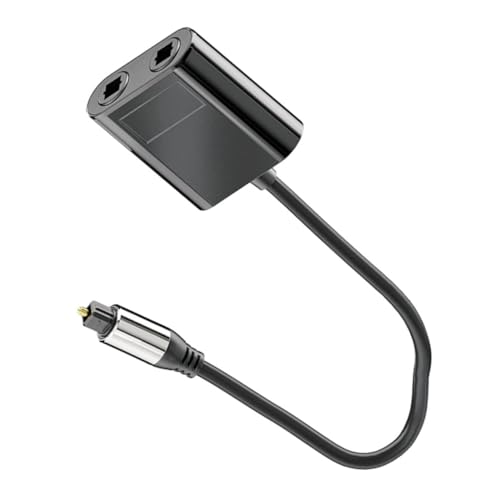 NUOBESTY Audio-splitter Teilt Stecker Glasfaser-splitter Optischer Kabelverteiler Splitter Für Audiokabel Leichter Audiosplitter Optischer Splitter Kupfer Black NUOBESTY Audio-splitter Teilt Stecker Glasfaser-splitter Optischer Kabelverteiler Splitter Für Audiokabel Leichter Audiosplitter Optischer Splitter Kupfer Black von NUOBESTY