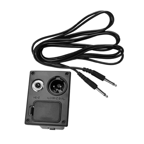 NUOBESTY Batteriekastendraht akustisch Gitarrenkabel Gitarren-Equalizer-Tonabnehmer Gitarrenverstärkerkabel aktive Bassbatterie Kabelbuchse Batteriehalter für Gitarre Black NUOBESTY Batteriekastendraht akustisch Gitarrenkabel Gitarren-Equalizer-Tonabnehmer Gitarrenverstärkerkabel aktive Bassbatterie Kabelbuchse Batteriehalter für Gitarre Black von NUOBESTY