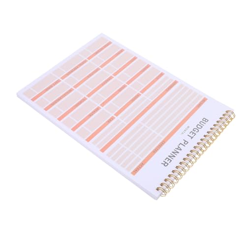 NUOBESTY Budget Coil Book Budgetorganisator Monatlicher Budgetplaner Monatsplaner Kosten -tracker -notizblock Finanzplanungsnotiz Monatsorganisator Kosten Notizblock Zielbuch Eisen von NUOBESTY
