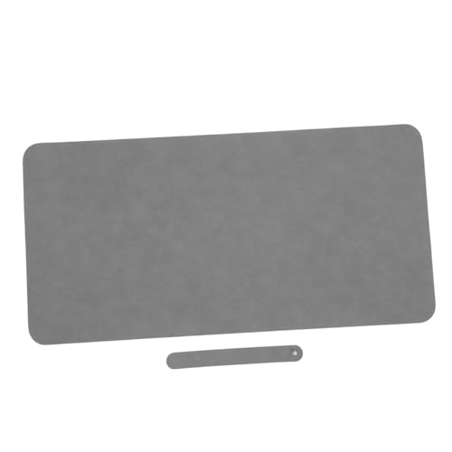 NUOBESTY Bürocomputer-Schreibtischunterlage Büro Zubehör Mauspad groß große Schreibtischmatte Schreibtischschutzmatte Platzieren Sie Matte Schreibunterlage für den Desktop Kladde Leder Grey von NUOBESTY