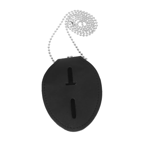 NUOBESTY Dokumentenhalter Aus Leder Mit Abzeichen Metallabzeichenhalter Id-abzeichen-clip Ausweishalter Abzeichen-clips Aluminiumlegierung Black von NUOBESTY