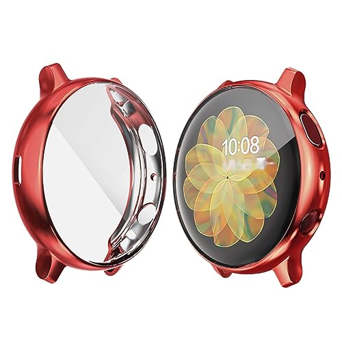 NUOBESTY Electroplated Scratch Uhrenabdeckung für Watch Active Rote Smartwatch Schutzhülle Flexibles TPU Material Ultimativer Kratzschutz Elegantes Design NUOBESTY Electroplated Scratch Uhrenabdeckung für Watch Active Rote Smartwatch Schutzhülle Flexibles TPU Material Ultimativer Kratzschutz Elegantes Design von NUOBESTY