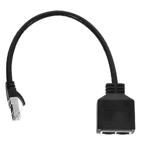 NUOBESTY Ethernet Splitter Dual Buchse Netzwerkadapter Für Einfache Installation Kompatibel Mit Kabeln Für Computer Spielekonsolen von NUOBESTY
