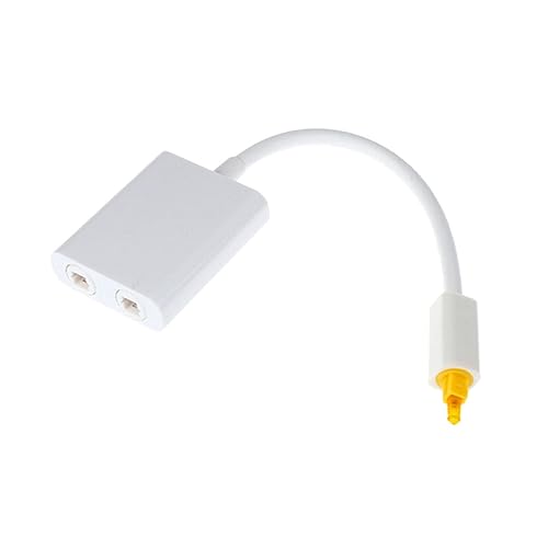 NUOBESTY Faserkonverter Adapter-Audio Kabel Digital Optischer Splitter Audio- Weiß NUOBESTY Faserkonverter Adapter-Audio Kabel Digital Optischer Splitter Audio- Weiß von NUOBESTY