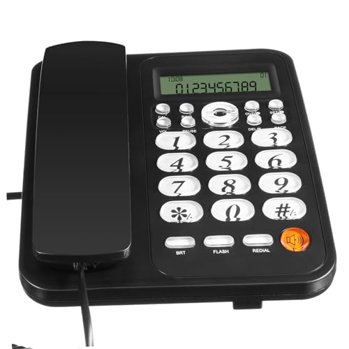 NUOBESTY Festnetztelefon mit Klassisches Schnurgebundenes Telefon für Büro Zuhause Anzeige Mehrere Funktionen Stabile Verbindung Verarbeitung NUOBESTY Festnetztelefon mit Klassisches Schnurgebundenes Telefon für Büro Zuhause Anzeige Mehrere Funktionen Stabile Verbindung Verarbeitung von NUOBESTY
