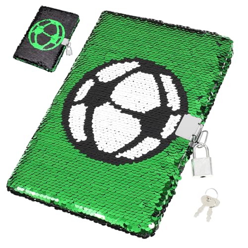 NUOBESTY Fußball-notizbuch Aus Dickem Papier Mit Schloss Für Tagebuch Planer Skizzen NUOBESTY Fußball-notizbuch Aus Dickem Papier Mit Schloss Für Tagebuch Planer Skizzen von NUOBESTY