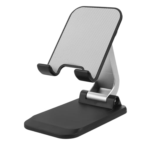 NUOBESTY Handyhalter Tablet Stand Folding Version Telefonständer Aus Metall Telefonhalter Stehen Zusammenklappbarer Handyständer Fälle Für Mobiltelefone Handybasis Black Aluminiumlegierung von NUOBESTY