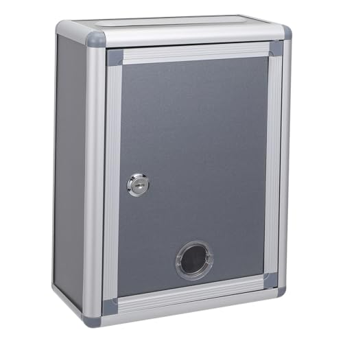 NUOBESTY Klassische Metallbox, Spendenbox Schlüssel Drop Box Karten Safe Lock Box Sichere sichere Aufbewahrungsbox für Home&Business Gebrauch von NUOBESTY