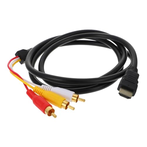 NUOBESTY Konvertierungskabel Digital Video-adapterkabel Komponente Multi Dvd-verbindungskabel Dvd-adapterkabel Stoßverbinder Elektronisches Zubehör Black Abs Vergoldet von NUOBESTY