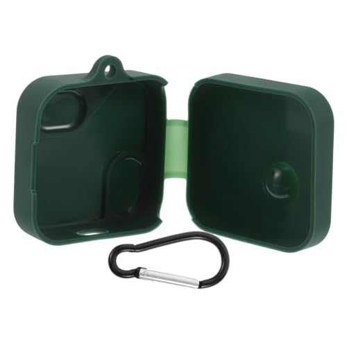 NUOBESTY Kopfhörer Fall Schützend Tipps Schutz Schlüssel Etui Für Ohrstöpsel Notieren Tragen Nichts Ohr Abdeckung Kopfhörer Drahtlos Ohrstöpsel-hüllen Kopfhörer-hüllen Green Metall von NUOBESTY