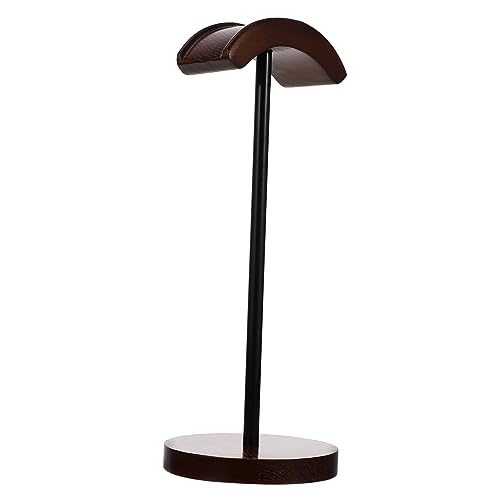 NUOBESTY Kopfhörerständer Kopfhörer Headset Kabellos Desktop Ständer Kabellos Headset Kopfhörerhalter Headset Rack Desktop Headset Halter Headset Ständer Headset Halter Ständer Kaffee Holz von NUOBESTY