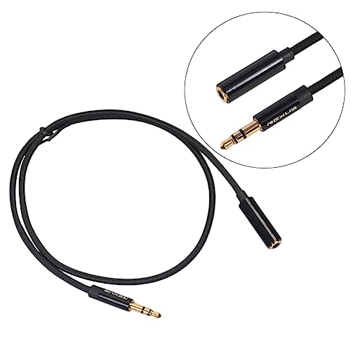 NUOBESTY Kopfhörerverlängerungskabel Schwarz Hochwertiges Audioverlängerungskabel für Kopfhörer Smartphones Tablets PC Kompatibel mit Anschlüssen Optimiert NUOBESTY Kopfhörerverlängerungskabel Schwarz Hochwertiges Audioverlängerungskabel für Kopfhörer Smartphones Tablets PC Kompatibel mit Anschlüssen Optimiert von NUOBESTY