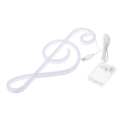 NUOBESTY LED Neonlampe Im Note Design Dekorative Wandlampe Für Bar Schlafzimmer Und Räume Einzigartige Beleuchtung Mit Warmem Licht Als Für Freunde von NUOBESTY