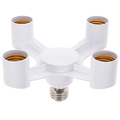 NUOBESTY Lampenfassung Splitter Adapter Hochtemperaturbeständiger Sockelkonverter Für LED Glühbirnen Leichter Sockel Für Innen Und Außenbeleuchtung NUOBESTY Lampenfassung Splitter Adapter Hochtemperaturbeständiger Sockelkonverter Für LED Glühbirnen Leichter Sockel Für Innen Und Außenbeleuchtung von NUOBESTY