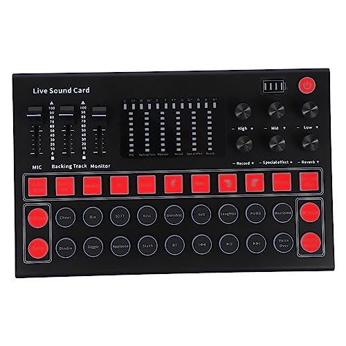 NUOBESTY Live Soundkarte mit Sprachwechsler Dsp Geräuschreduzierung Tragbares Audio Mixing System für PC Mobiltelefone Streaming für Live Übertragungen Aufnahmen NUOBESTY Live Soundkarte mit Sprachwechsler Dsp Geräuschreduzierung Tragbares Audio Mixing System für PC Mobiltelefone Streaming für Live Übertragungen Aufnahmen von NUOBESTY