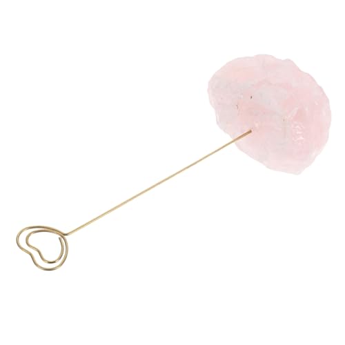 NUOBESTY Memo Notizhalter Aus Rohstein Speziell Geformter Kartenhalter Tischkartenhalter Platzkartenhalter Kartenhalterständer Tischnummernhalter Für Hochzeiten Rosa Kristallstein von NUOBESTY