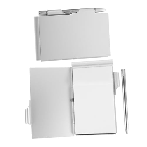 NUOBESTY Notizbuch Aus Metallkarton Mini-taschen-notizblockhalter Mini-notizblöcke Taschennotizbuch Notizblock Klein Notizbuch Zu Machen Memo-notizblöcke Aluminiumlegierung Silver NUOBESTY Notizbuch Aus Metallkarton Mini-taschen-notizblockhalter Mini-notizblöcke Taschennotizbuch Notizblock Klein Notizbuch Zu Machen Memo-notizblöcke Aluminiumlegierung Silver von NUOBESTY