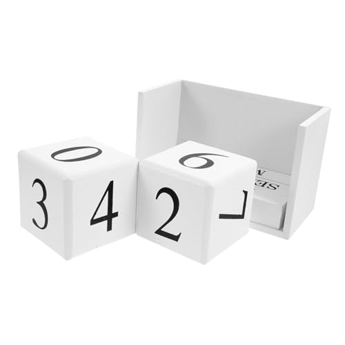 NUOBESTY Perpetual Kalender Im Europäischen Stil Deko Tischkalenderblöcke Tischkalender Fürs Büro Wiederverwendbarer Schreibtischkalender Rustikaler Tischkalender Blätterkalender Weiß Holz NUOBESTY Perpetual Kalender Im Europäischen Stil Deko Tischkalenderblöcke Tischkalender Fürs Büro Wiederverwendbarer Schreibtischkalender Rustikaler Tischkalender Blätterkalender Weiß Holz von NUOBESTY