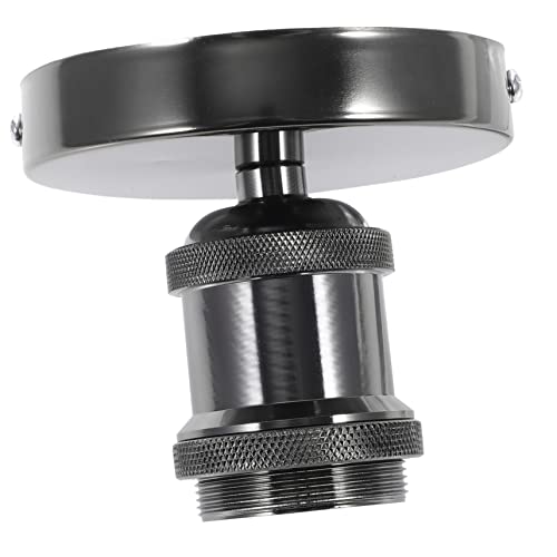 NUOBESTY Retro Glühbirnensockel Deckenlampe Lampenadapter Halter Fassung Tischlampensockel Pendellampensockel Lampensockeladapter Lampenzubehör Lichtadapter Armatur Schwarz Edelstahl NUOBESTY Retro Glühbirnensockel Deckenlampe Lampenadapter Halter Fassung Tischlampensockel Pendellampensockel Lampensockeladapter Lampenzubehör Lichtadapter Armatur Schwarz Edelstahl von NUOBESTY