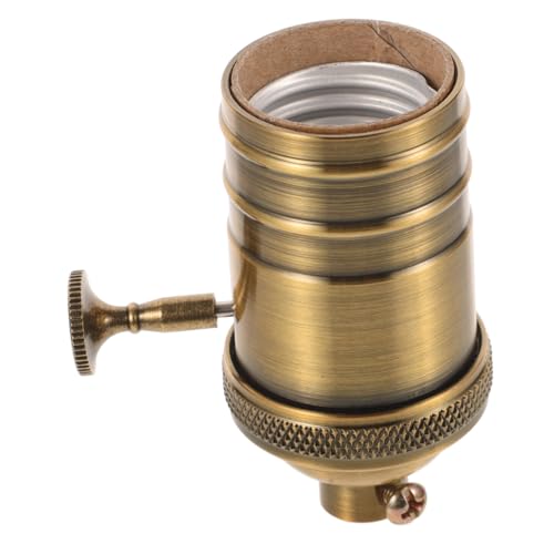 NUOBESTY Retro-Kronleuchter Lampenfassungen Ersatz Fassungshalter für Lampen Buchse Lampenfassung für Vintage-Lampe Lampenfassung für Deckenleuchte Aluminium Golden von NUOBESTY