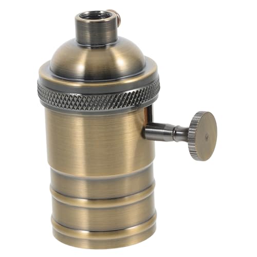 NUOBESTY Retro Lampenfassung Vintage Leuchten Sockel mit Metalltischbasis für Stilvolle Raumgestaltung für Deckenlampen und Pendelleuchten Bar von NUOBESTY