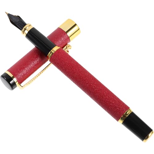 NUOBESTY -Schild-Stifte schreibutensilien schreibkladde stiftemäppchen ballpoint pen filsstifte Künstler Gel Punkt Wagen Batteriestift Füller Geschenkstift schöner Stift Plastik rot von NUOBESTY