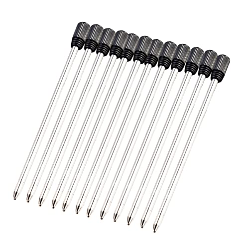 NUOBESTY Cross Pen Minen Kugelschreiber 12er Pack Metallstiftminen Für Feines Schreiben Schwarze Tinte von NUOBESTY