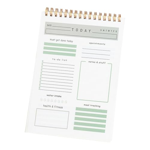 NUOBESTY Tagesplaner Notizbuch Süße Notizbilder Notepad Abreißen Planer Für Die Schule Notizblock Für Buchrezensionen Notizblock Zu Machen Notizblöcke Für Den Desktop Zeitplaner Eisen von NUOBESTY