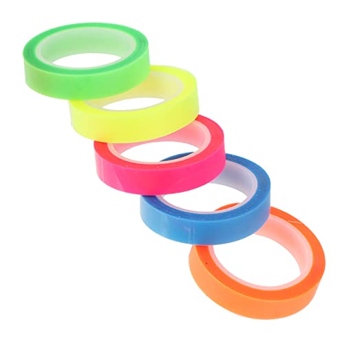 NUOBESTY Textmarker-klebeband 5 Rollen Ästhetische Buchregister Praktische Seitenmarkierungen NUOBESTY Textmarker-klebeband 5 Rollen Ästhetische Buchregister Praktische Seitenmarkierungen von NUOBESTY