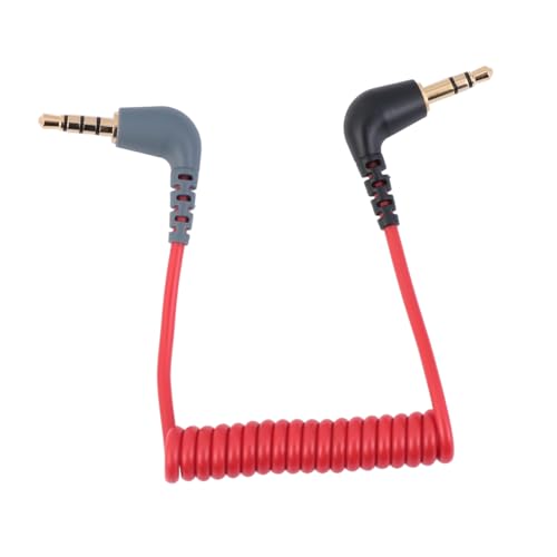 NUOBESTY Tragbares Audiokabel für Digitalkabel Transformation Rot zur Verbindung von Smartphone Hifi Anlage Mikrofon für Störungsfreies Klangerlebnis von NUOBESTY