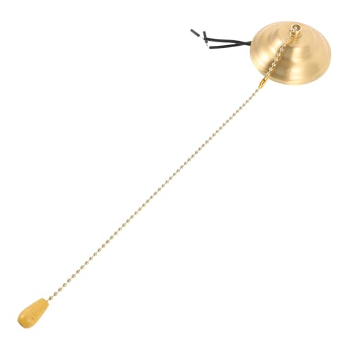 NUOBESTY Zugkettenschalter für Deckenleuchten Leiser Lichtschalter mit Zugschnur Goldfarbenes Design für DIY Lampenzubehör Langlebig und Installieren von NUOBESTY