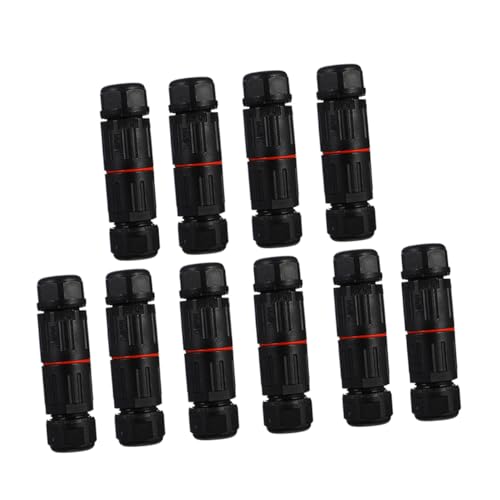 NUOBESTY wasserdichter Stecker Verbinder im Freien Außenlandschaftslichter Anschlüsse für Wegeleuchten Niederspannungs-Lichtkabelstecker Kabelspleiß Nylonpa Black NUOBESTY wasserdichter Stecker Verbinder im Freien Außenlandschaftslichter Anschlüsse für Wegeleuchten Niederspannungs-Lichtkabelstecker Kabelspleiß Nylonpa Black von NUOBESTY