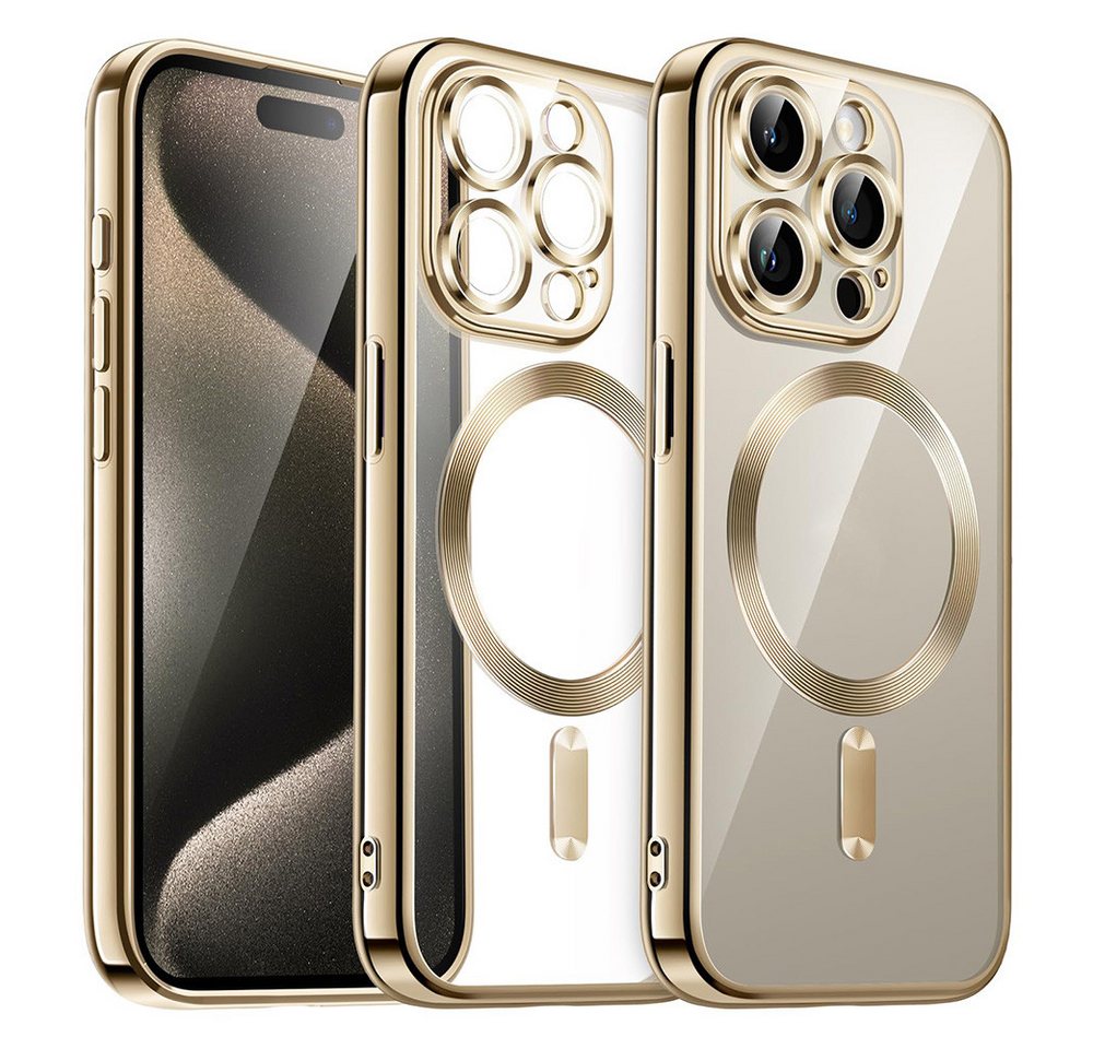 NUODWELL Smartphone-Hülle Clear Magnetisch für iPhone 15 Pro Hülle mit MagSafe von NUODWELL