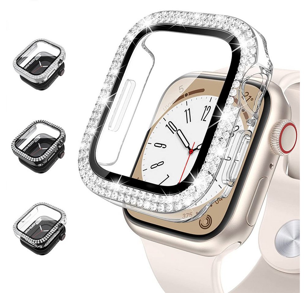 NUODWELL Smartwatch-Hülle 3 Stück Schutzhülle kompatibel mit Apple Watch für iwatch Series 8/7 von NUODWELL