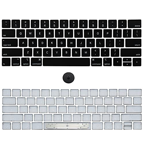 NUOLAISUN Tastatur-Tastenkappen Tastenkappe US Set Ersatz für MacBook Pro A1989 A1990 2018 2019 Jahr 13 Zoll 15 Zoll volle Tastenkappe mit Entfernungswerkzeug von NUOLAISUN